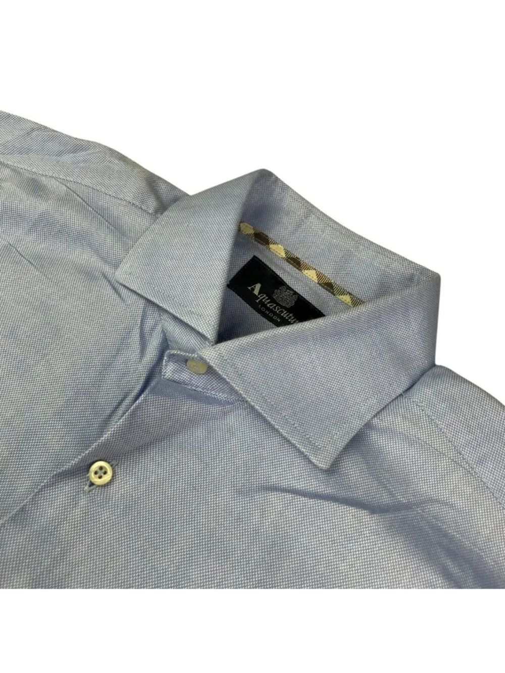 Aquascutum Men's 100% Cotton Dress Shirt Blue • Size 42 | 16.5